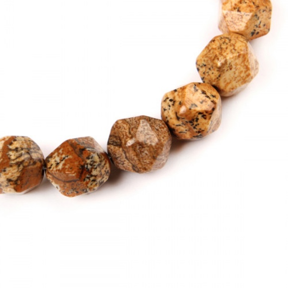 Boho MULTICOLOR GEM CUT NATURAL STONE Bracelet!<3 - Picture 3 of 4